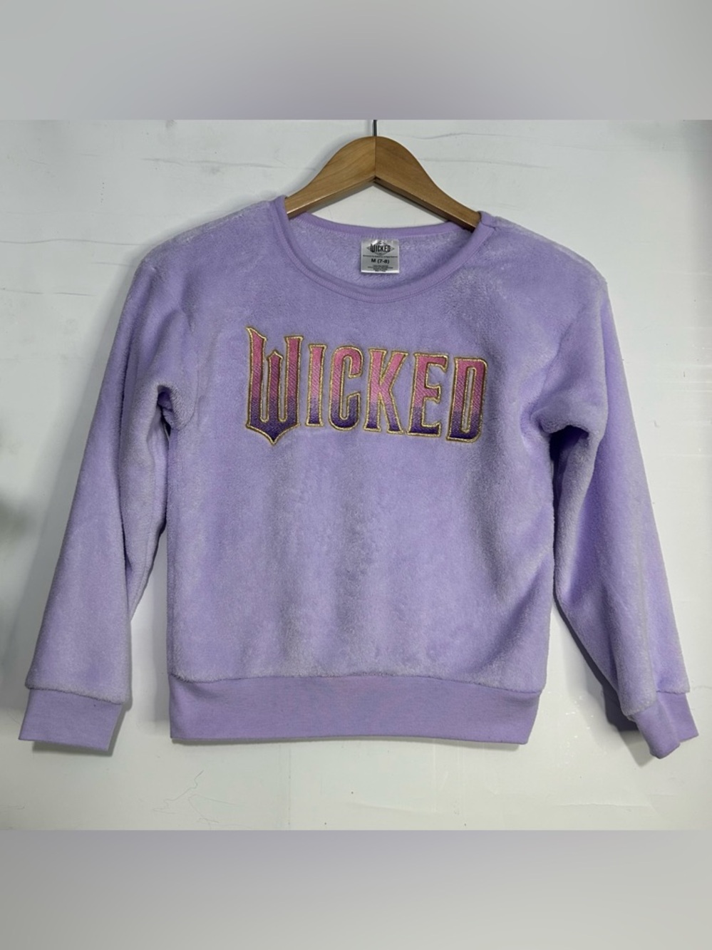 5 for $25🔥Wicked Purple Sherpa Pullover Sweatshirt‎ Girls Medium (7-8)